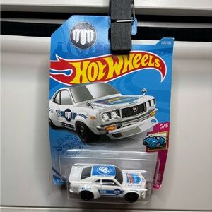 Hot Wheels Mazda RX-3 – White/Blue Racing – HW Drift 137/250 – JDM 5/5